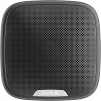 Ajax - HomeSiren fekete vezeték nélküli beltéri hangjelző állítható hangerővel