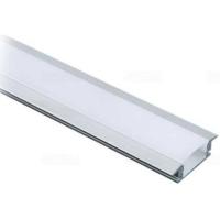 Alumínium profil LED szalaghoz tejfehér fedlappal süllyeszthető V-Tach 3350 2Fm