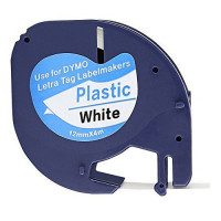 Dymo 59422 LetraTag szalag kazetta, 12mmx4m, fehér-műanyag