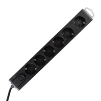 Home NVT 6K-3/BK túlfeszültségvédett hálózati elosztó 3m