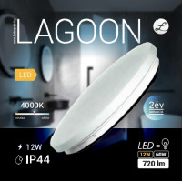 LAGOON 4181 12W LED mennyezeti lámpatest IP44