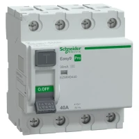 Schneider EASY9 PRO EZ9R49440 áram-védőkapcsoló (Fi-relé) A osztály, 4P, 40A, 30mA