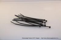 Tracon hagyományos kábelkötegelő 160 x 2,5mm fekete 161