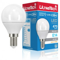 UltraTech LED 5-5,3W Gömb izzó UT-LEDP470E14 2700K