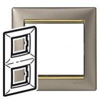 Valena 770366 2-es függőleges keret titánium/arany