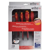 WIHA SoftFinish electric VDE csavarhúzó készlet SL+SL/PZ+fázisceruza 4+1