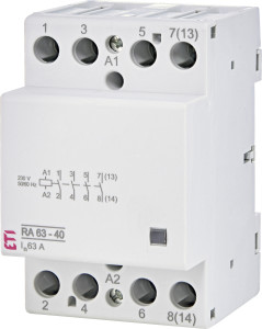 ETI RA63-40 (002464096) kontaktor 63A 4 záró érintkező 230V AC