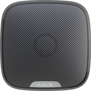 HANG-FÉNYJELZŐ - Ajax - StreetSiren fekete Vezeték nélküli kültéri hang-fényjelző állítható hangerővel