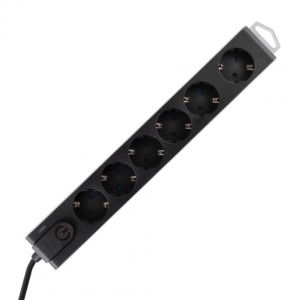 Home NVT 6K-3/BK túlfeszültségvédett hálózati elosztó 3m