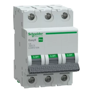 Schneider EASY9 PRO EZ9F57306 Kismegszakító 3P 6A C karakterisztika, 6kA