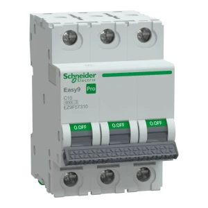 Schneider EASY9 PRO EZ9F57310 Kismegszakító 3P 10A C karakterisztika, 6kA