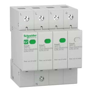 Schneider EASY9 PRO EZ9L33720 túlfeszültség levezető 3P+N , C (T2) fokozatú, 230/400V AC - 20 kA