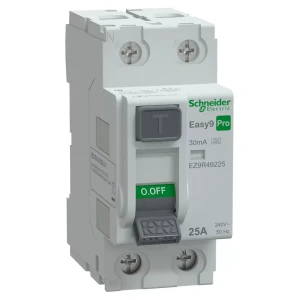 Schneider EASY9 PRO EZ9R49225 áram-védőkapcsoló (Fi-relé) A osztály, 2P, 25A, 30mA