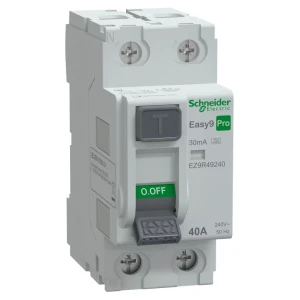 Schneider EASY9 PRO EZ9R49240 áram-védőkapcsoló (Fi-relé) A osztály, 2P, 40A, 30mA