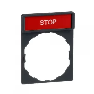 Schneider ZBY2304 Harmony címketartó 30x40 mm, O22 készülékekhez "STOP"