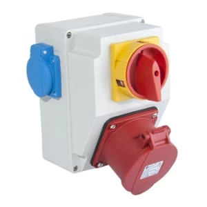 TP Electric 3317-002-5001H Szerelt ipari doboz 3P 16A kapcsolóval