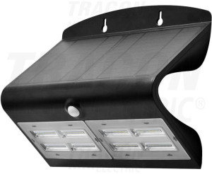 Tracon LSLBB7W 6,8W LED  napelemes lámpatest beépített mozgásérzékelővel IP65