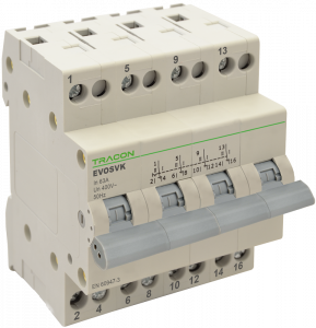 Tracon SVK4-16 Sorolható választókapcsoló 1-0-2 4P 16A