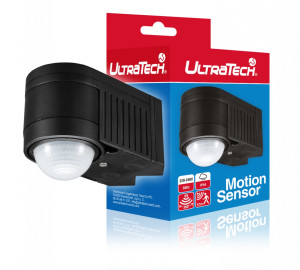 UltraTech MS110BK infravörös mozgásérzékelő fekete