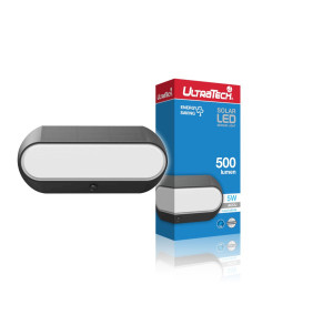 UltraTech SB06 5W LED napelemes lámpatest beépített mozgásérzékelővel IP54