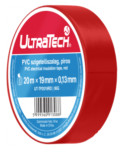 Ultratech TP2019RD szigetelőszalag 20x19mm piros