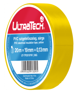 Ultratech TP2019YW szigetelőszalag 20x19mm sárga