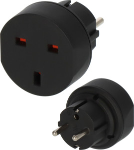 Utazó adapter Angol GB/ védőérintkezős 1508530