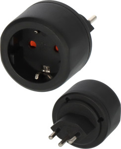 Utazó adapter védőérintkező / Svájc 1508642