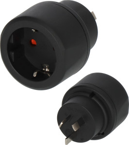 Utazó adapter védőérintkezős/ Ausztrália, Kína 1508440