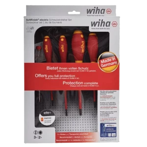 WIHA SoftFinish electric VDE csavarhúzó készlet SL+SL/PZ+fázisceruza 4+1