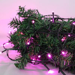 Xmas füzér kültéri programozható 100 LED 15m pink távirányítós Mentavill 298215