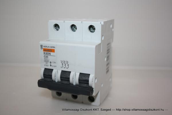 Schneider A9K02332 Disjoncteur électrique K60N 3P 32A C 6kA Blanc