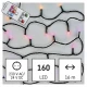 Emos D4AA04 LED karácsonyi fényfüzér, 16 m, kültéri és beltéri, RGB, távirányító, programok, időzítő