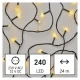 Emos D4AW05 LED karácsonyi fényfüzér, 24 m, kültéri és beltéri, meleg fehér, időzítő
