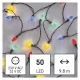 Emos D5ZM01 LED karácsonyi fényfüzér, színes égők, 9,8 m, multicolor, többfunkciós