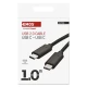 Emos SM7028BL Töltő- és adatkábel 2.0 USB-C / USB-C 1M fekete