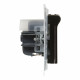 SUNO 721423 IP44 2P+F DUGALJ GYV FEKETE