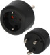 Utazó adapter védőérintkezős / Délafrikai Köztársaság, India 1508460